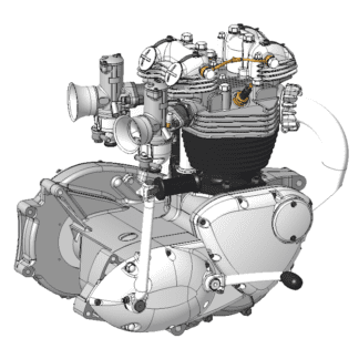 310006 Triumph Bonneville 3D CAD model