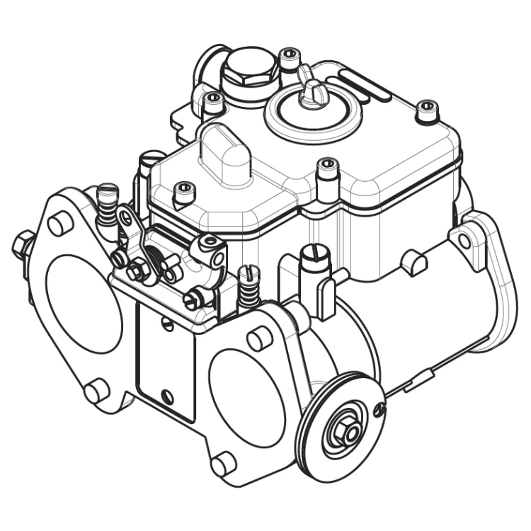 310022 Weber DCOE carb 3D CAD model - Image 2