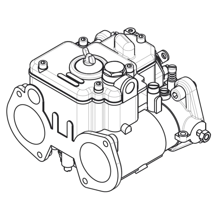310022 Weber DCOE carb 3D CAD model - Image 3
