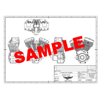 410002 Twincam A Engine 2D CAD drawing