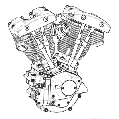 310004 Shovelhead 3D CAD model - Image 2