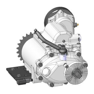 310013 - 4 Speed Gearbox 3D CAD model (Type up to 1969)