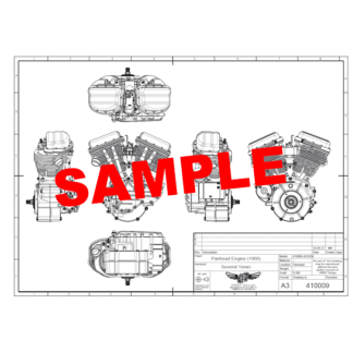 410009 Panhead 2D CAD drawing
