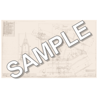 510005 Blueprint PDF of Panhead frame (1953)